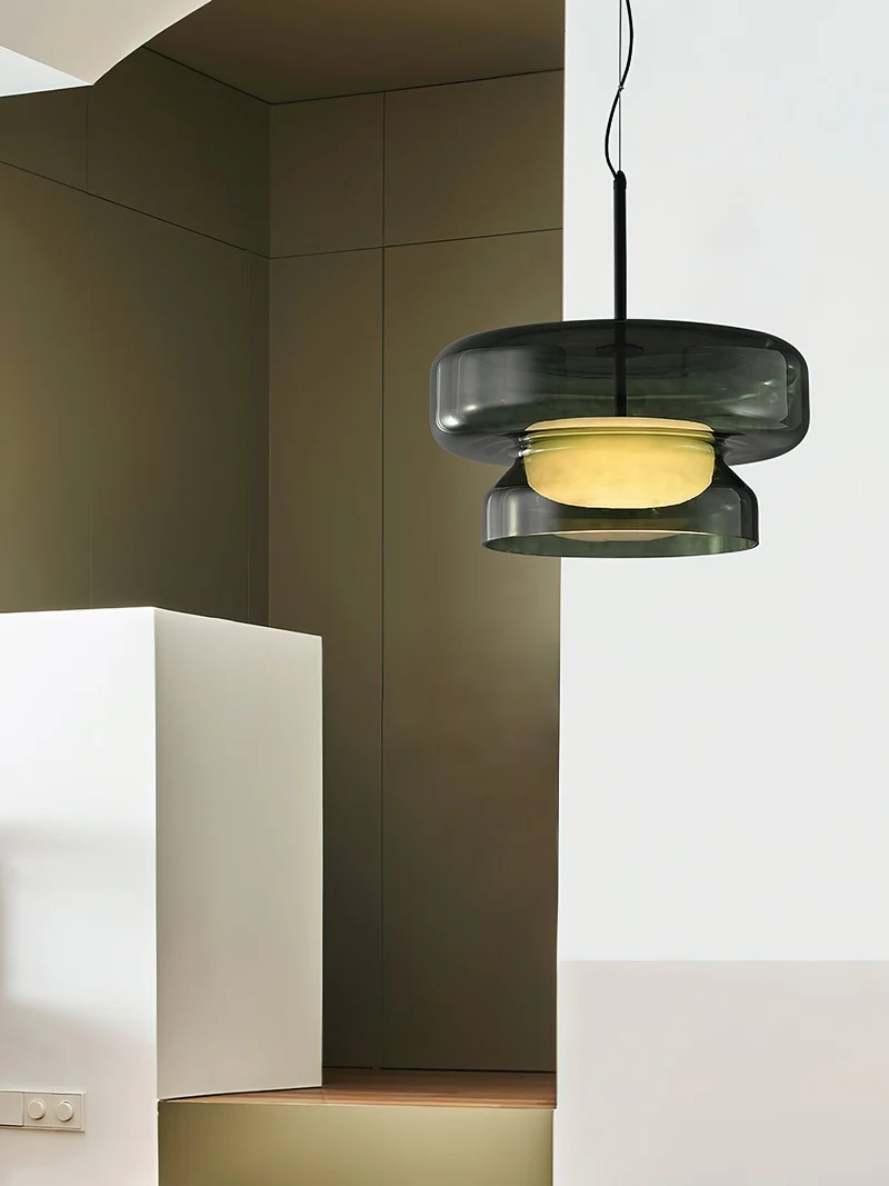Hanglamp Glas Metaal LED Retro Bruin Eettafel Woonkamer Verstelbaar Snoer Design Verlichting Modern Interieur | Sansoti