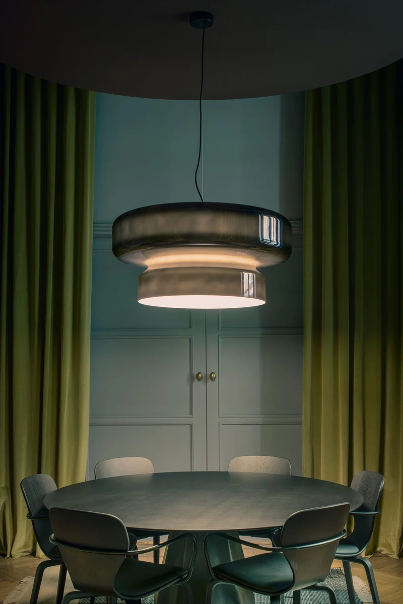 Hanglamp Glas Metaal LED Retro Bruin Eettafel Woonkamer Verstelbaar Snoer Design Verlichting Modern Interieur | Sansoti