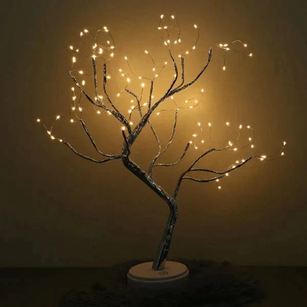 Led boomlamp touch batterij warm wit tafellamp nachtlamp slaapkamer woondecoratie sfeerverlichting decoratieve boomlamp | Sansoti