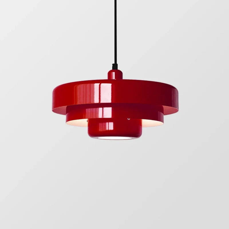 Hanglamp Metaal Gelaagd Ø35cm Oranje E27 Eettafel Woonkamer Retro Design Verlichting Industrieel Modern | Sansoti