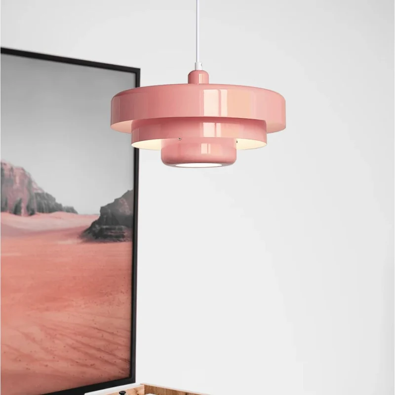 Hanglamp Metaal Gelaagd Ø35cm Oranje E27 Eettafel Woonkamer Retro Design Verlichting Industrieel Modern | Sansoti