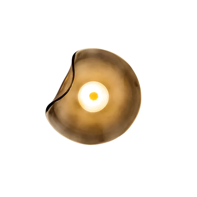 Wandlamp Glas LED 3000K Amber Organisch Design Badkamer Woonkamer Moderne Wandverlichting Sfeerlamp Vochtbestendig | Sansoti