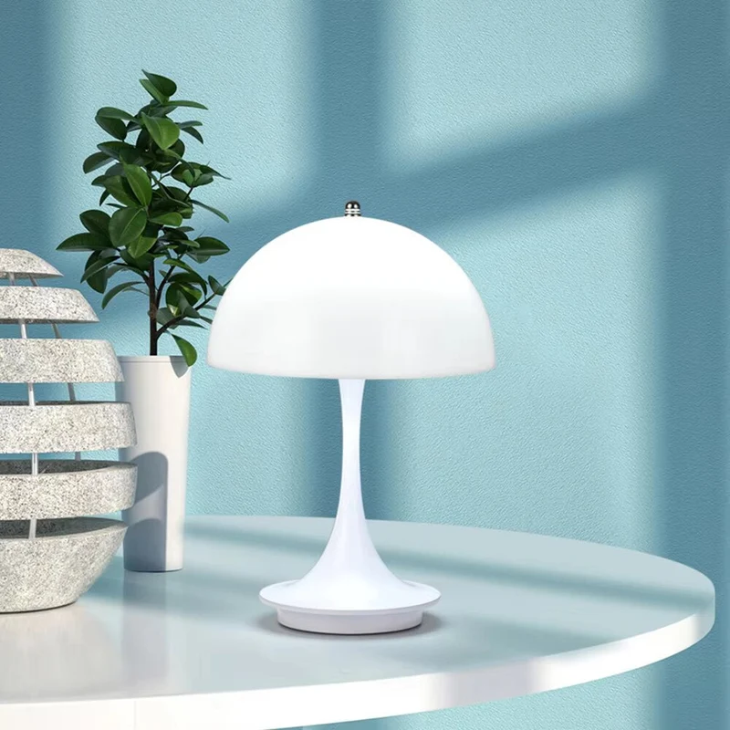 Draadloze tafellamp met LED-verlichting, oplaadbaar en Scandinavisch design | Sansoti