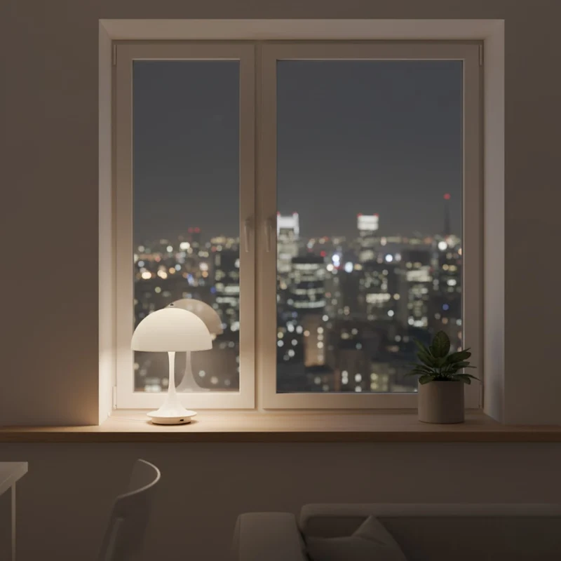 Draadloze tafellamp met LED-verlichting, oplaadbaar en Scandinavisch design | Sansoti