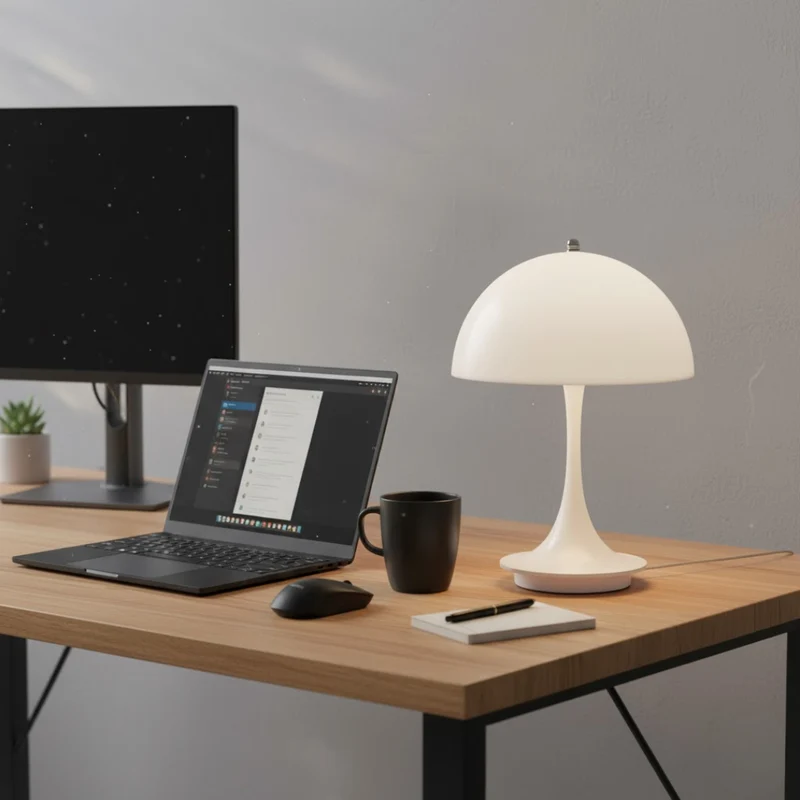 Draadloze tafellamp met LED-verlichting, oplaadbaar en Scandinavisch design | Sansoti