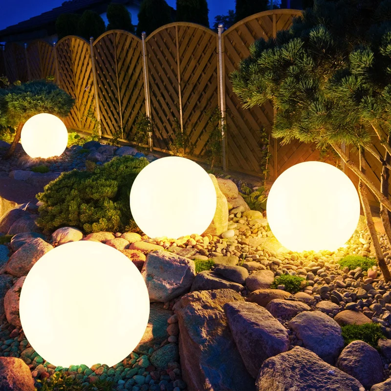 Draadloze LED bol lamp voor binnen en buiten, waterdicht en oplaadbaar | Sansoti