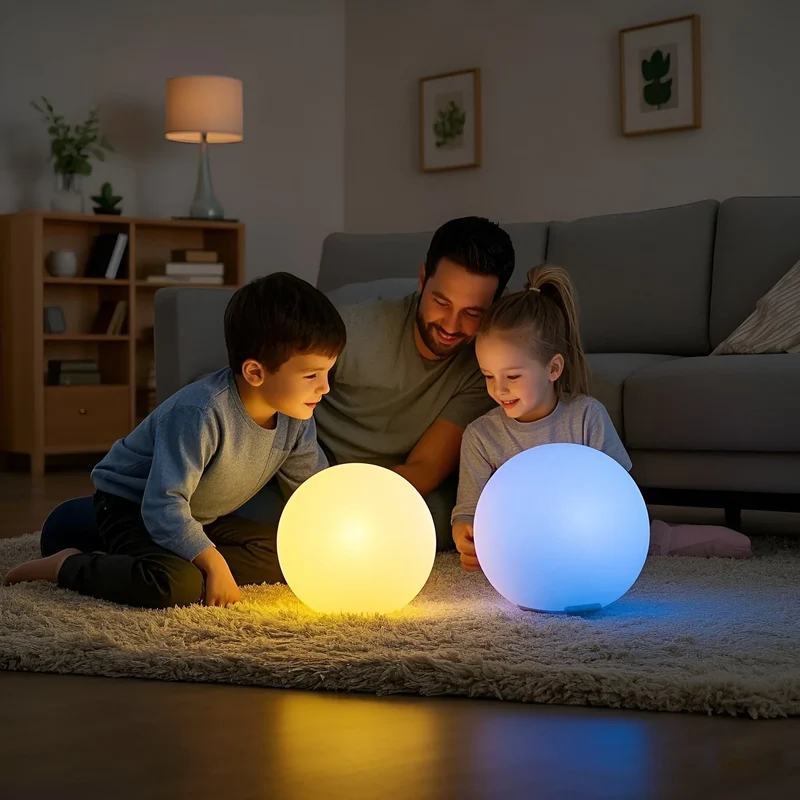 Draadloze LED bol lamp voor binnen en buiten, waterdicht en oplaadbaar | Sansoti