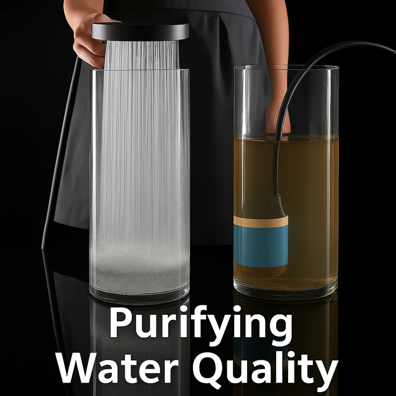 Hogedruk douchekop met filter voor lage waterdruk, verstelbare straalstanden en waterbesparing | Sansoti