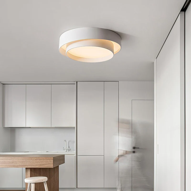 Plafondlamp Cilinder IJzer Acryl Wit Grijs Zwart Woonkamer Slaapkamer LED 3000K 4000K 6000K Ø40 Ø50 Ø60cm Plafonnière Dimbaar | Sansoti