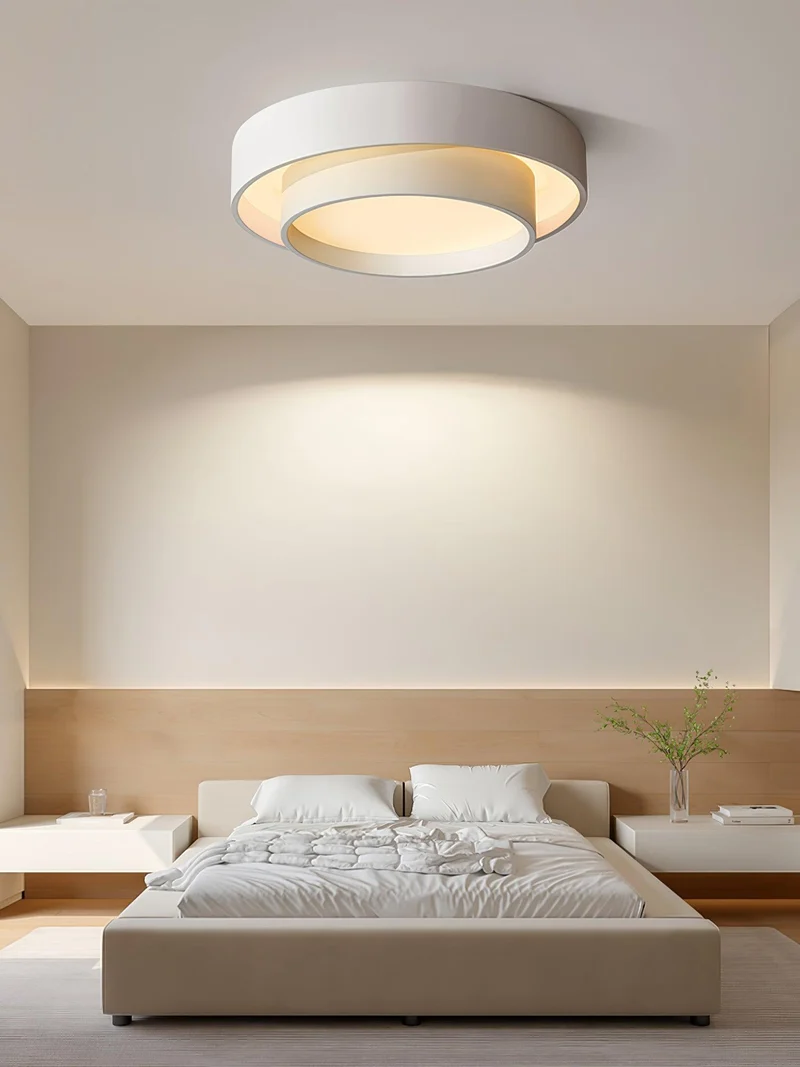 Plafondlamp Cilinder IJzer Acryl Wit Grijs Zwart Woonkamer Slaapkamer LED 3000K 4000K 6000K Ø40 Ø50 Ø60cm Plafonnière Dimbaar | Sansoti