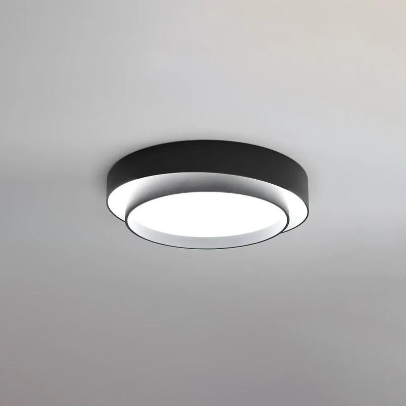 Plafondlamp Cilinder IJzer Acryl Wit Grijs Zwart Woonkamer Slaapkamer LED 3000K 4000K 6000K Ø40 Ø50 Ø60cm Plafonnière Dimbaar | Sansoti