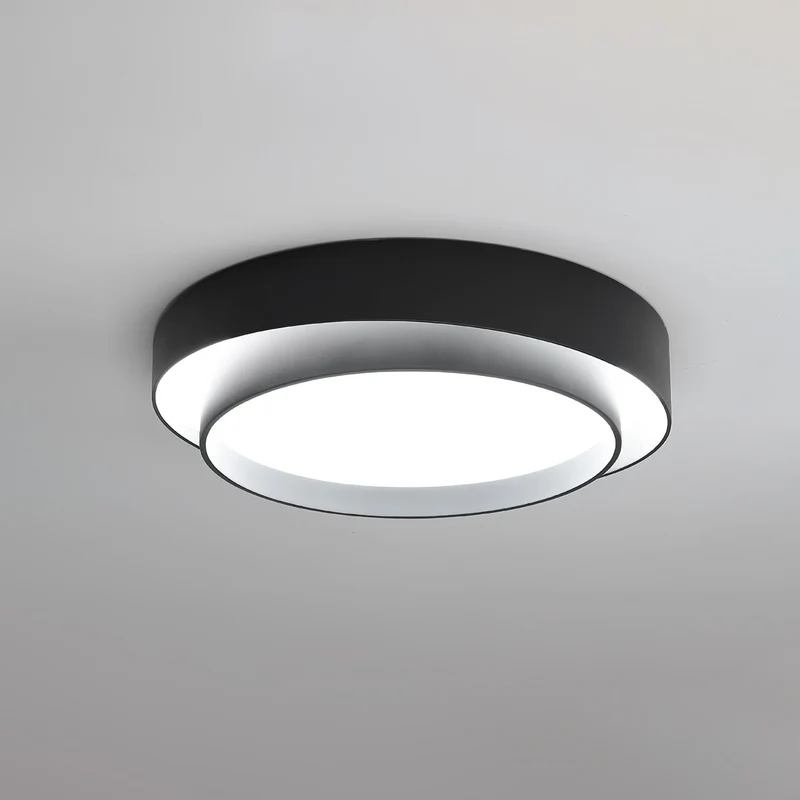 Plafondlamp Cilinder IJzer Acryl Wit Grijs Zwart Woonkamer Slaapkamer LED 3000K 4000K 6000K Ø40 Ø50 Ø60cm Plafonnière Dimbaar | Sansoti