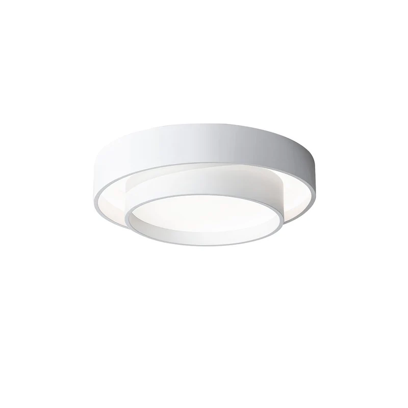 Plafondlamp Cilinder IJzer Acryl Wit Grijs Zwart Woonkamer Slaapkamer LED 3000K 4000K 6000K Ø40 Ø50 Ø60cm Plafonnière Dimbaar | Sansoti
