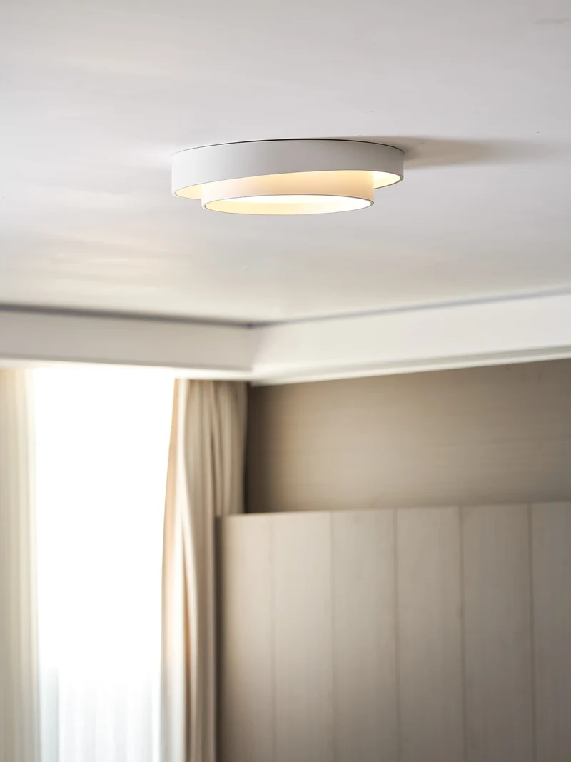 Plafondlamp Cilinder IJzer Acryl Wit Grijs Zwart Woonkamer Slaapkamer LED 3000K 4000K 6000K Ø40 Ø50 Ø60cm Plafonnière Dimbaar | Sansoti