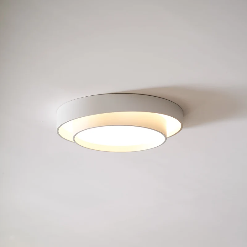 Plafondlamp Cilinder IJzer Acryl Wit Grijs Zwart Woonkamer Slaapkamer LED 3000K 4000K 6000K Ø40 Ø50 Ø60cm Plafonnière Dimbaar | Sansoti