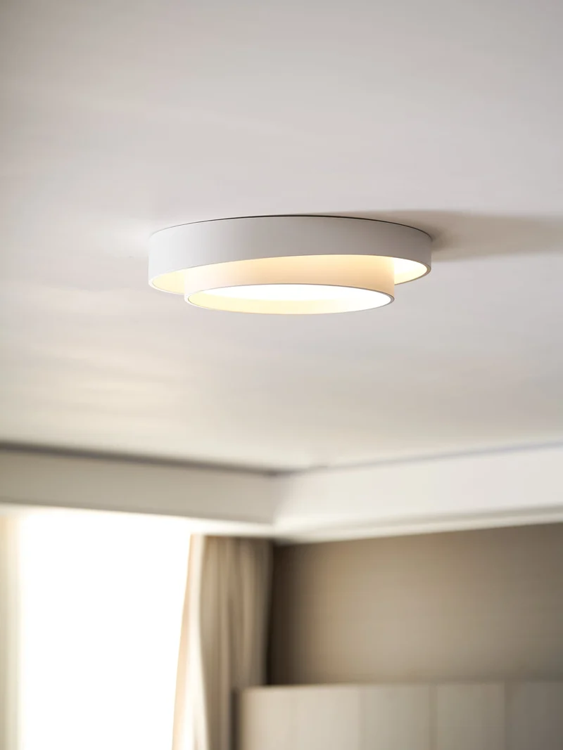 Plafondlamp Cilinder IJzer Acryl Wit Grijs Zwart Woonkamer Slaapkamer LED 3000K 4000K 6000K Ø40 Ø50 Ø60cm Plafonnière Dimbaar | Sansoti