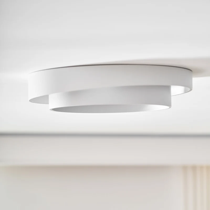 Plafondlamp Cilinder IJzer Acryl Wit Grijs Zwart Woonkamer Slaapkamer LED 3000K 4000K 6000K Ø40 Ø50 Ø60cm Plafonnière Dimbaar | Sansoti