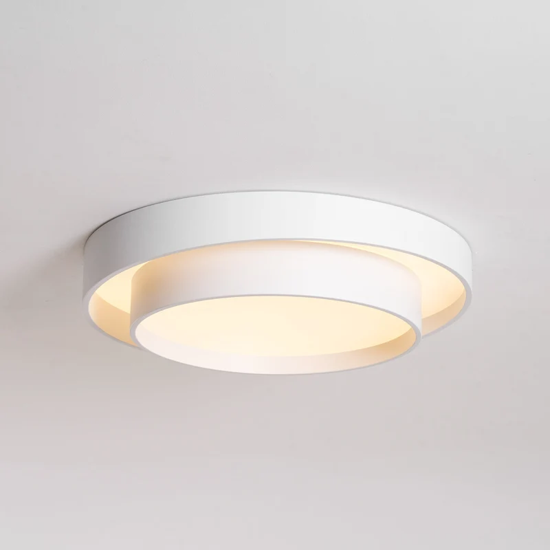 Plafondlamp Cilinder IJzer Acryl Wit Grijs Zwart Woonkamer Slaapkamer LED 3000K 4000K 6000K Ø40 Ø50 Ø60cm Plafonnière Dimbaar | Sansoti