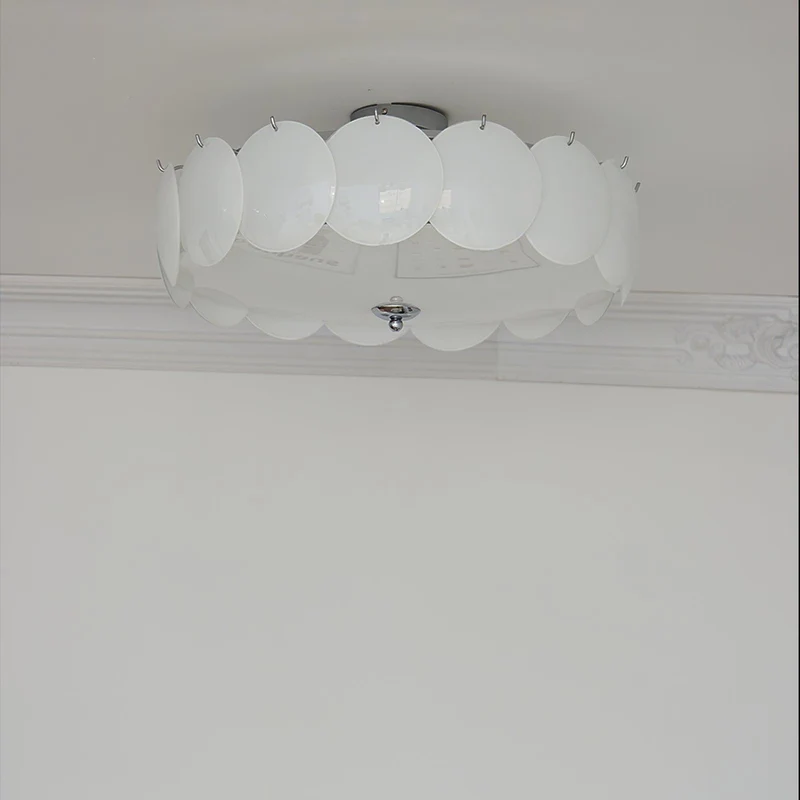 Kroonluchter Glazen Schijven Metaal Koper Woonkamer Eetkamer E14 Ø40 Ø50 Ø60cm Hanglamp Vintage Sfeerlamp Plafondlamp | Sansoti