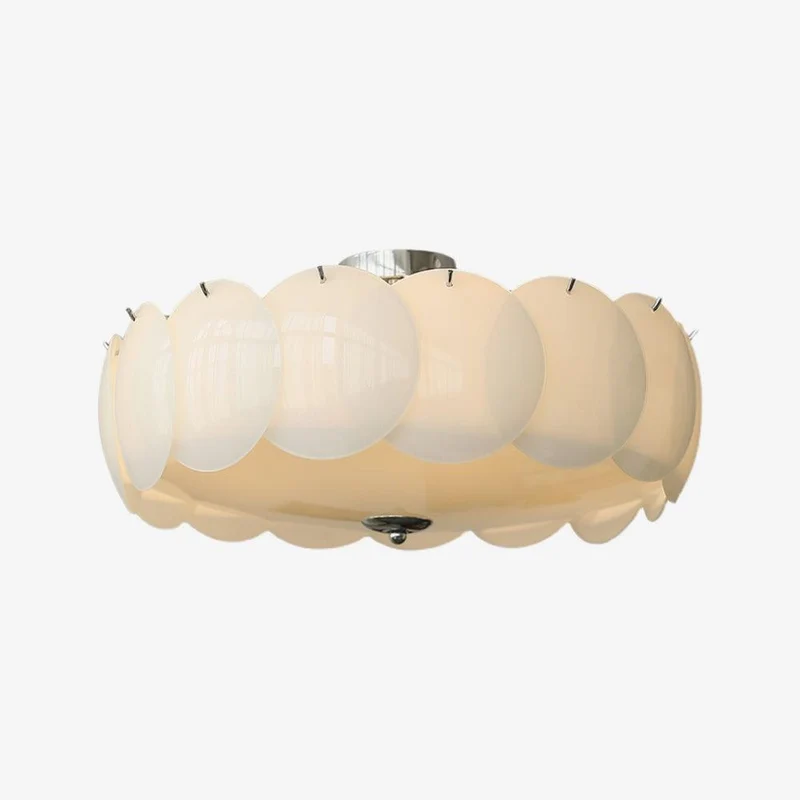 Kroonluchter Glazen Schijven Metaal Koper Woonkamer Eetkamer E14 Ø40 Ø50 Ø60cm Hanglamp Vintage Sfeerlamp Plafondlamp | Sansoti