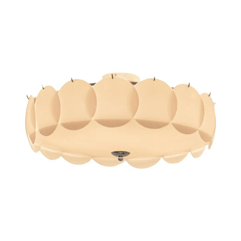 Kroonluchter Glazen Schijven Metaal Koper Woonkamer Eetkamer E14 Ø40 Ø50 Ø60cm Hanglamp Vintage Sfeerlamp Plafondlamp | Sansoti