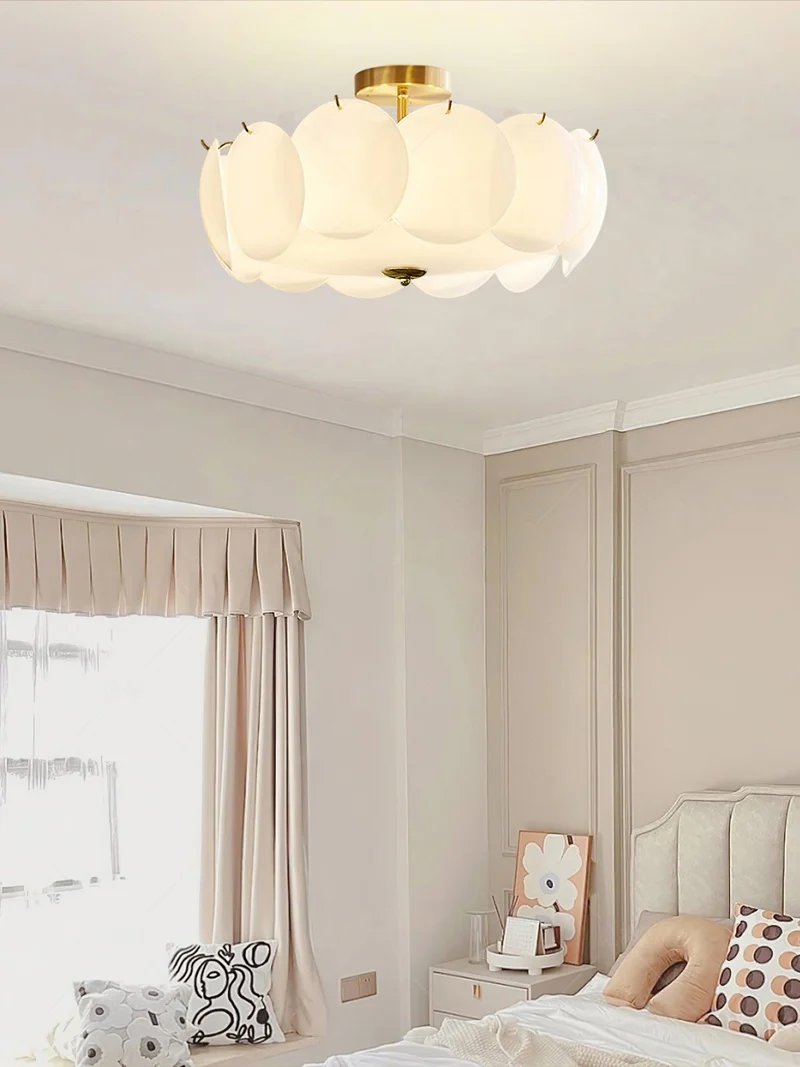 Kroonluchter Glazen Schijven Metaal Koper Woonkamer Eetkamer E14 Ø40 Ø50 Ø60cm Hanglamp Vintage Sfeerlamp Plafondlamp | Sansoti