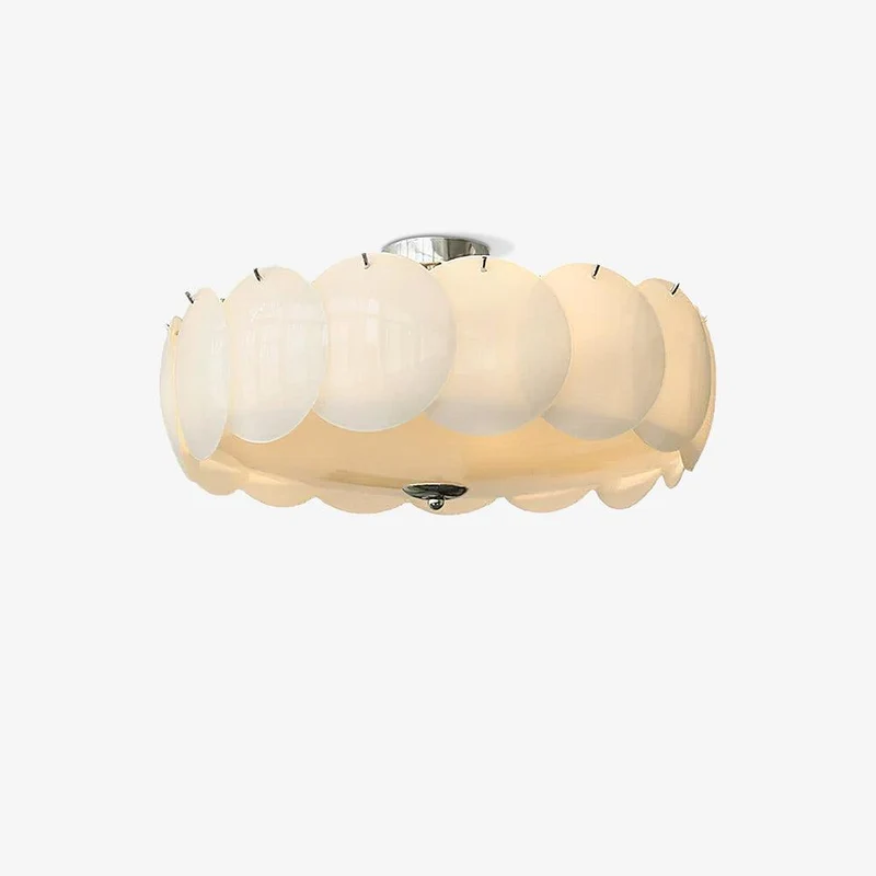 Kroonluchter Glazen Schijven Metaal Koper Woonkamer Eetkamer E14 Ø40 Ø50 Ø60cm Hanglamp Vintage Sfeerlamp Plafondlamp | Sansoti