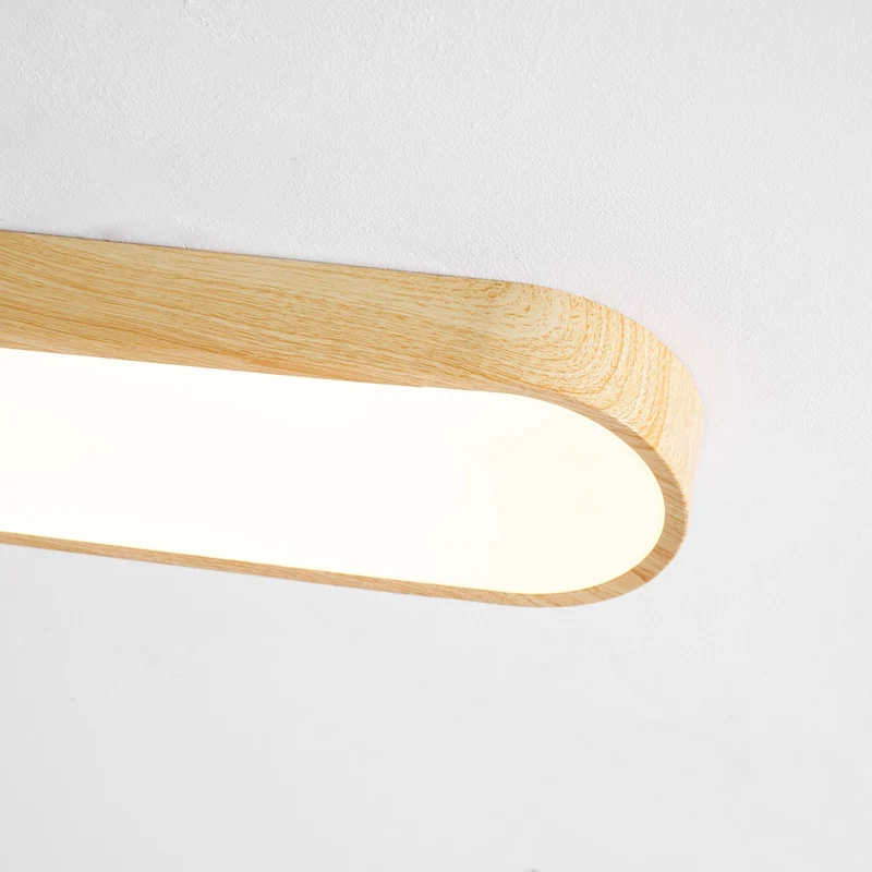 Plafondlamp Houtlook Metaal Wit LED Woonkamer Slaapkamer 3000K 4000K 6000K Ø23 Ø40cm Plafonnière Flush Mount Naturel | Sansoti