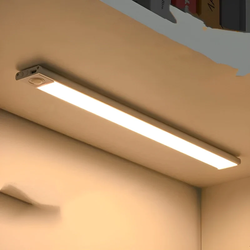 LED Kastverlichting Bewegingssensor Oplaadbaar Aluminium Wit 20 30 40 cm Kast Lamp Draadloos Onderkast Verlichting | Sansoti