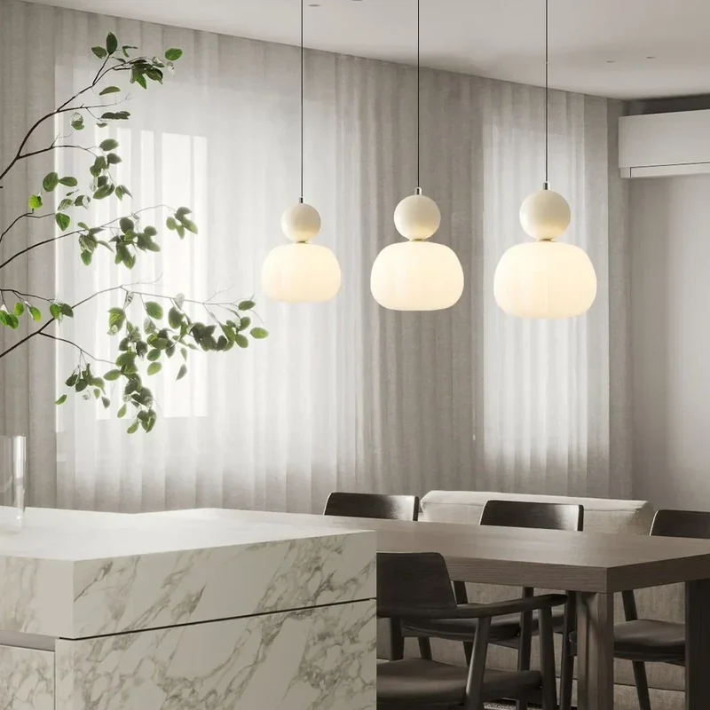 Scullon Hanglamp Metaal PMMA Beige Eettafel Woonkamer Design Verlichting Moderne Hanglamp Glaslook | Sansoti