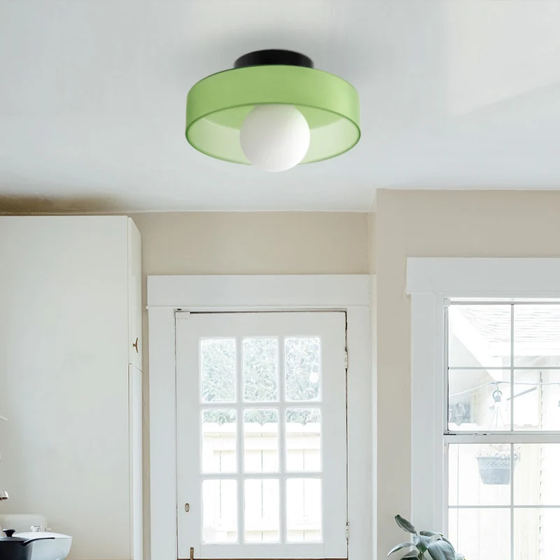 Mulon Plafondlamp en Wandlamp Glas G9 Amber Woonkamer Slaapkamer Design Verlichting Modern Rond | Sansoti