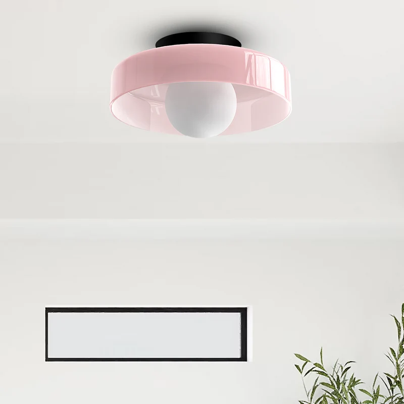 Mulon Plafondlamp en Wandlamp Glas G9 Amber Woonkamer Slaapkamer Design Verlichting Modern Rond | Sansoti