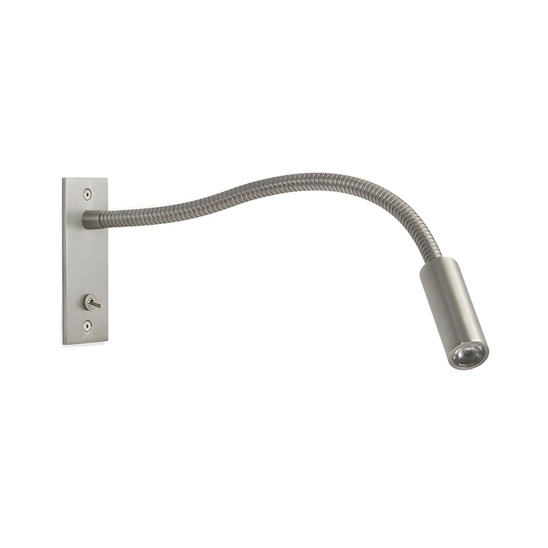 Elezor Flexibele Gooseneck Wandlamp LED Zwart Leeslamp Slaapkamer Bed Wandverlichting Richtbaar Modern Minimalistisch | Sansoti