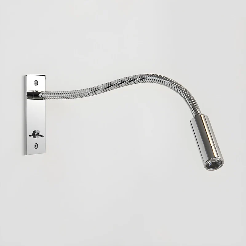Elezor Flexibele Gooseneck Wandlamp LED Zwart Leeslamp Slaapkamer Bed Wandverlichting Richtbaar Modern Minimalistisch | Sansoti