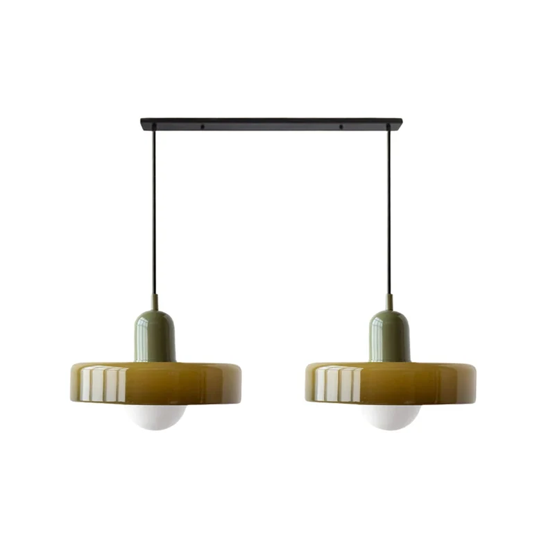 Luccon Dubbele Hanglamp Glas G9 35 cm Modern Eettafel Woonkamer Design Verlichting | Sansoti