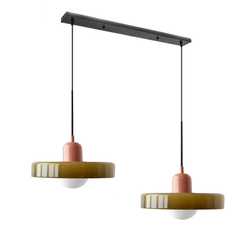 Luccon Dubbele Hanglamp Glas G9 35 cm Modern Eettafel Woonkamer Design Verlichting | Sansoti
