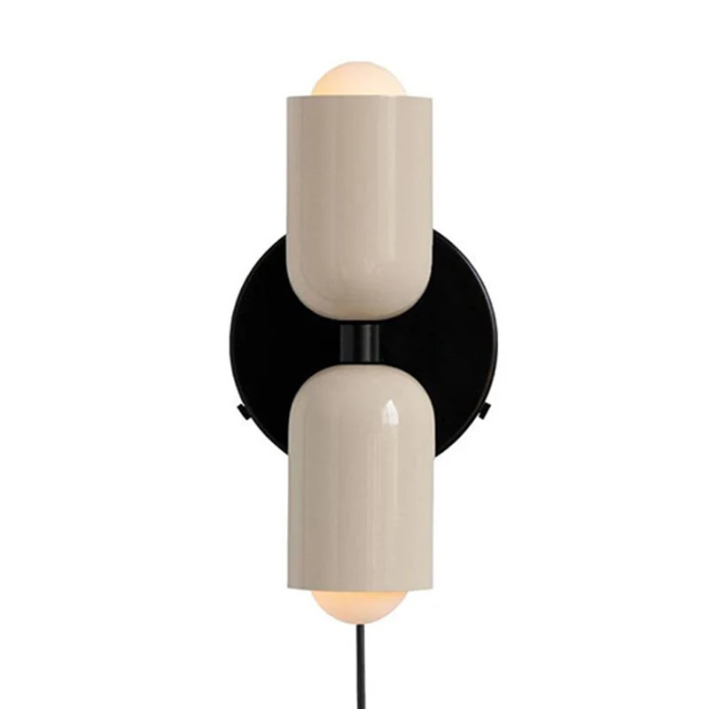 Louvel wandlamp glas dubbel lichtpunt groen wandverlichting woonkamer slaapkamer modern design up down verlichting compact 12 cm | Sansoti