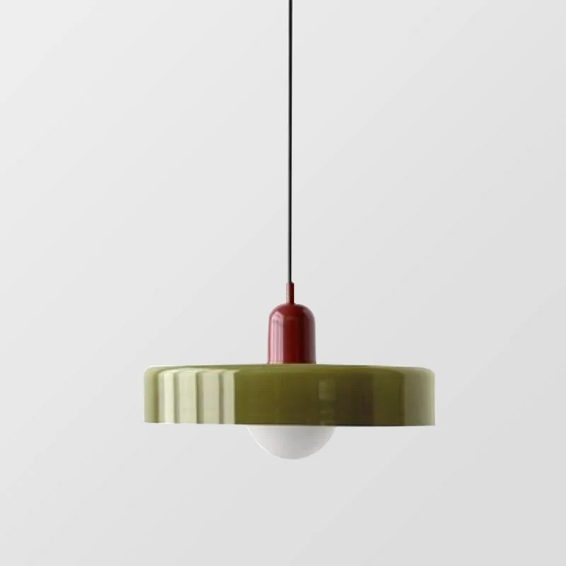 Luccon retro hanglamp glas G9 kleurrijk eettafel keuken verlichting design modern vintage | Sansoti