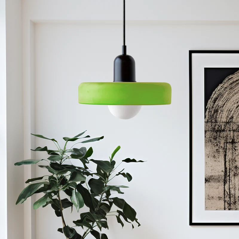 Luccon retro hanglamp glas G9 kleurrijk eettafel keuken verlichting design modern vintage | Sansoti