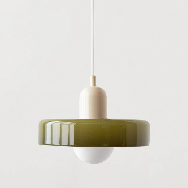 Luccon retro hanglamp glas G9 kleurrijk eettafel keuken verlichting design modern vintage | Sansoti
