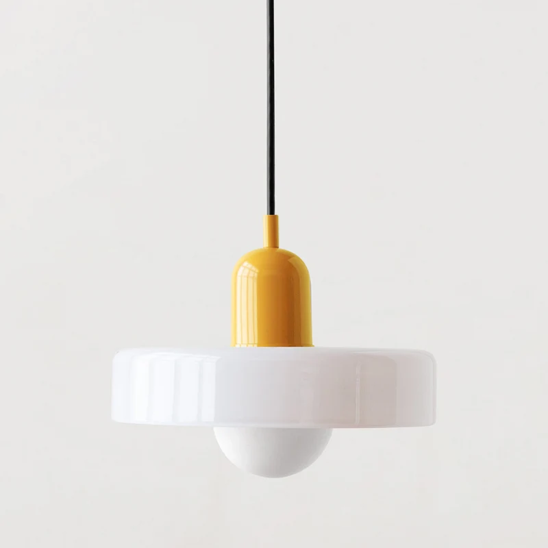 Luccon retro hanglamp glas G9 kleurrijk eettafel keuken verlichting design modern vintage | Sansoti