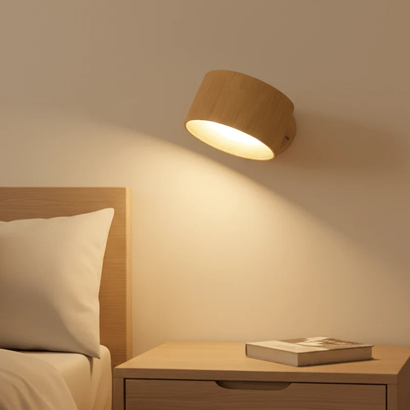 Draadloze Wandlamp met Afstandsbediening – Scandinavische LED Wandverlichting Zonder Kabel | Sansoti