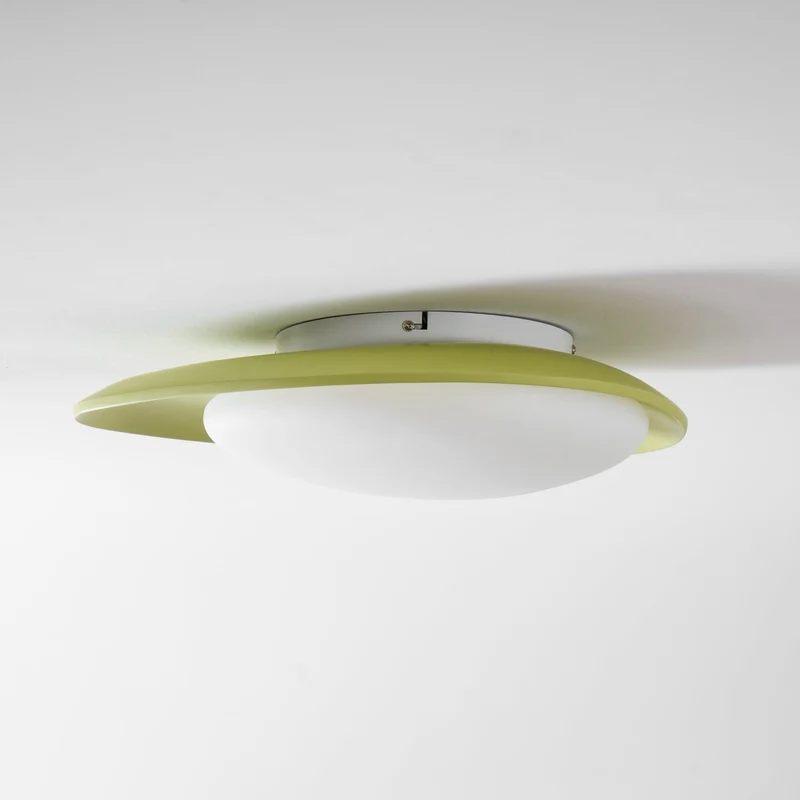 Plafondlamp Resin Ovaal Groen Beige Woonkamer Slaapkamer LED 3000K 4000K 6000K Ø36 Ø46cm Organisch Plafonnière Dimbaar | Sansoti