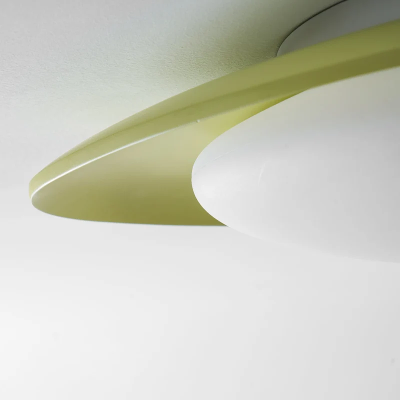 Plafondlamp Resin Ovaal Groen Beige Woonkamer Slaapkamer LED 3000K 4000K 6000K Ø36 Ø46cm Organisch Plafonnière Dimbaar | Sansoti