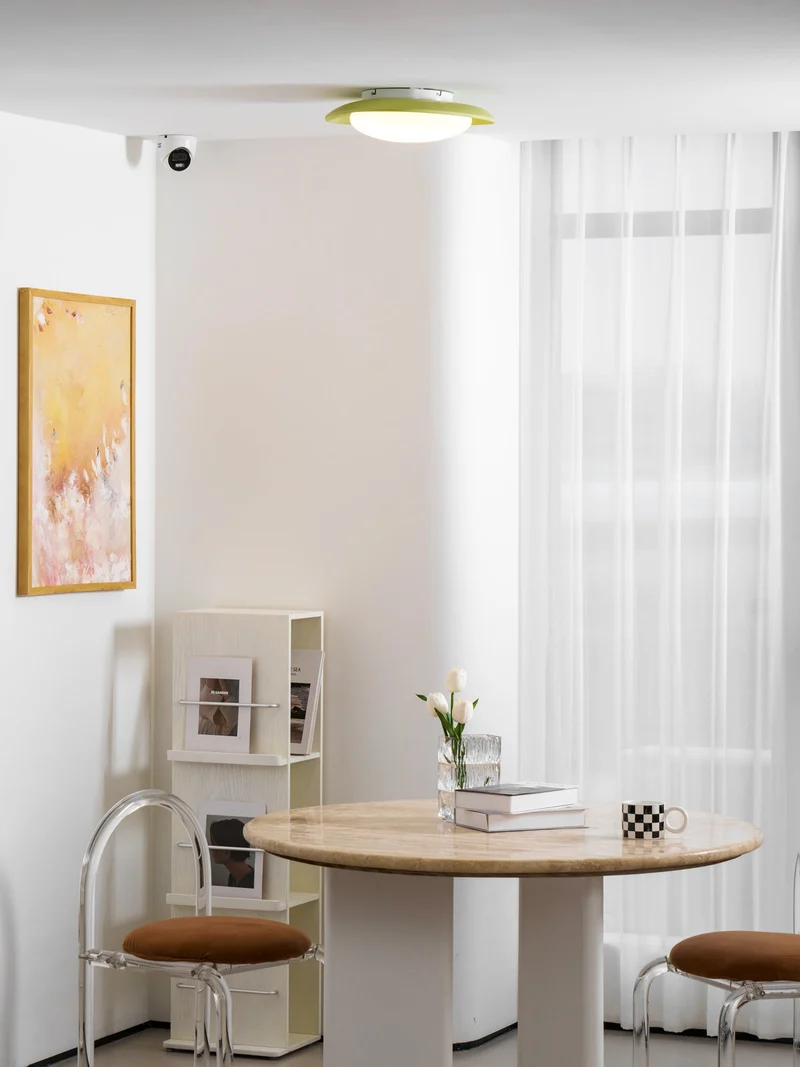 Plafondlamp Resin Ovaal Groen Beige Woonkamer Slaapkamer LED 3000K 4000K 6000K Ø36 Ø46cm Organisch Plafonnière Dimbaar | Sansoti