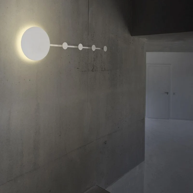 LED Wandleuchte HAN Schwarz Garderobenhaken
