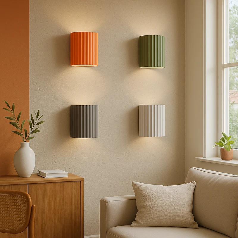Macaron Wandlamp Hars LED Ø33cm Kleurrijk Interieur Wandverlichting Sfeerlamp Design Lamp Modern | Sansoti