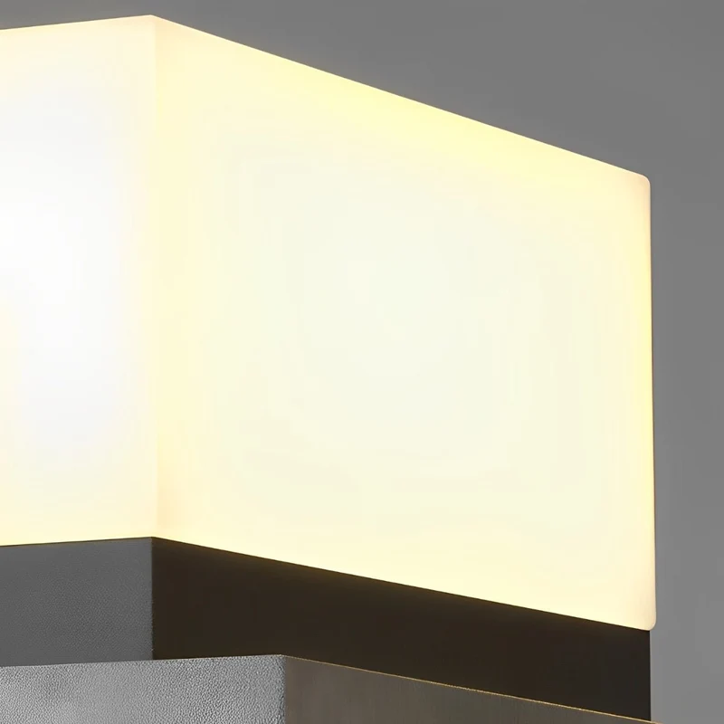 Paalverlichting Solar LED RVS Zwart Wit Tuin Hek Sokkel Buitenlamp Vierkant Tuinverlichting Oprit Paallamp Buiten Modern | Sansoti