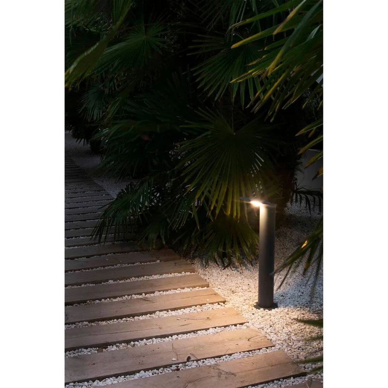 LED Pollerleuchte Lotus 65cm 18W 3000K IP65 Dunkelgrau