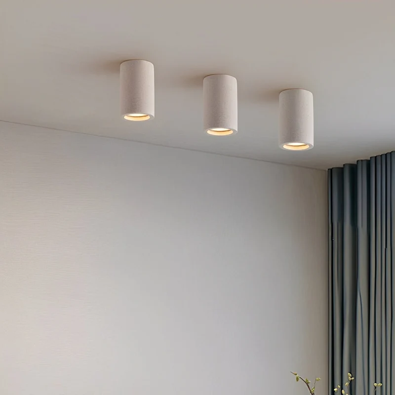 Opbouwspot Beton Grijs GU10 LED Plafondlamp Woonkamer Slaapkamer Keuken Industrieel Betonlook Plafondspot Opbouwlamp Minimalistische Verlichting | Sansoti